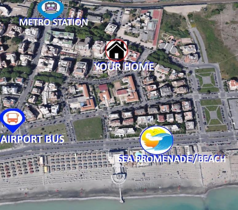Sea Of Rome - Holiday Home Lido di Ostia Exterior foto